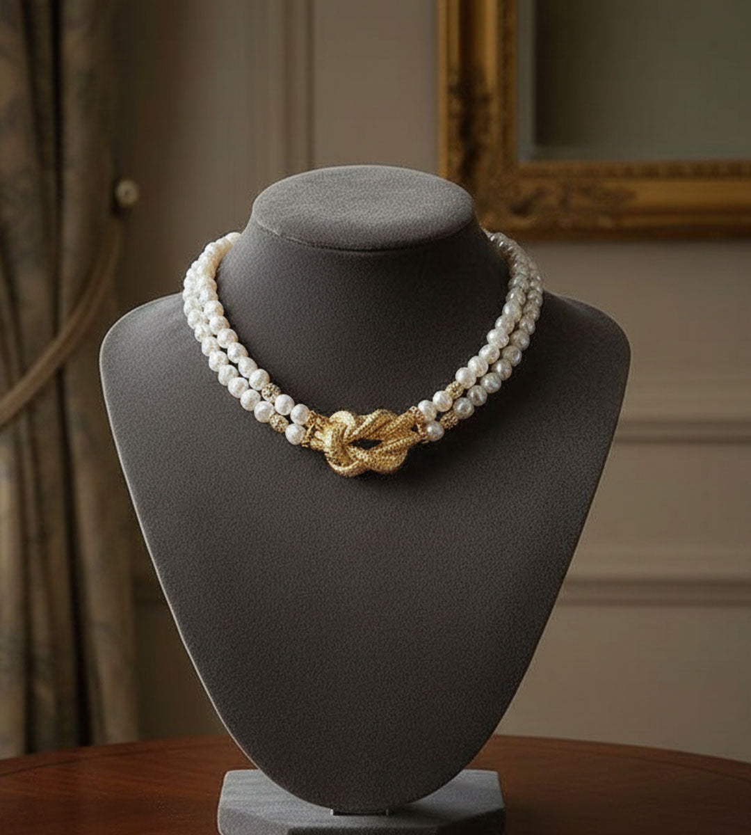 Knotted – Classic Pearl Necklace