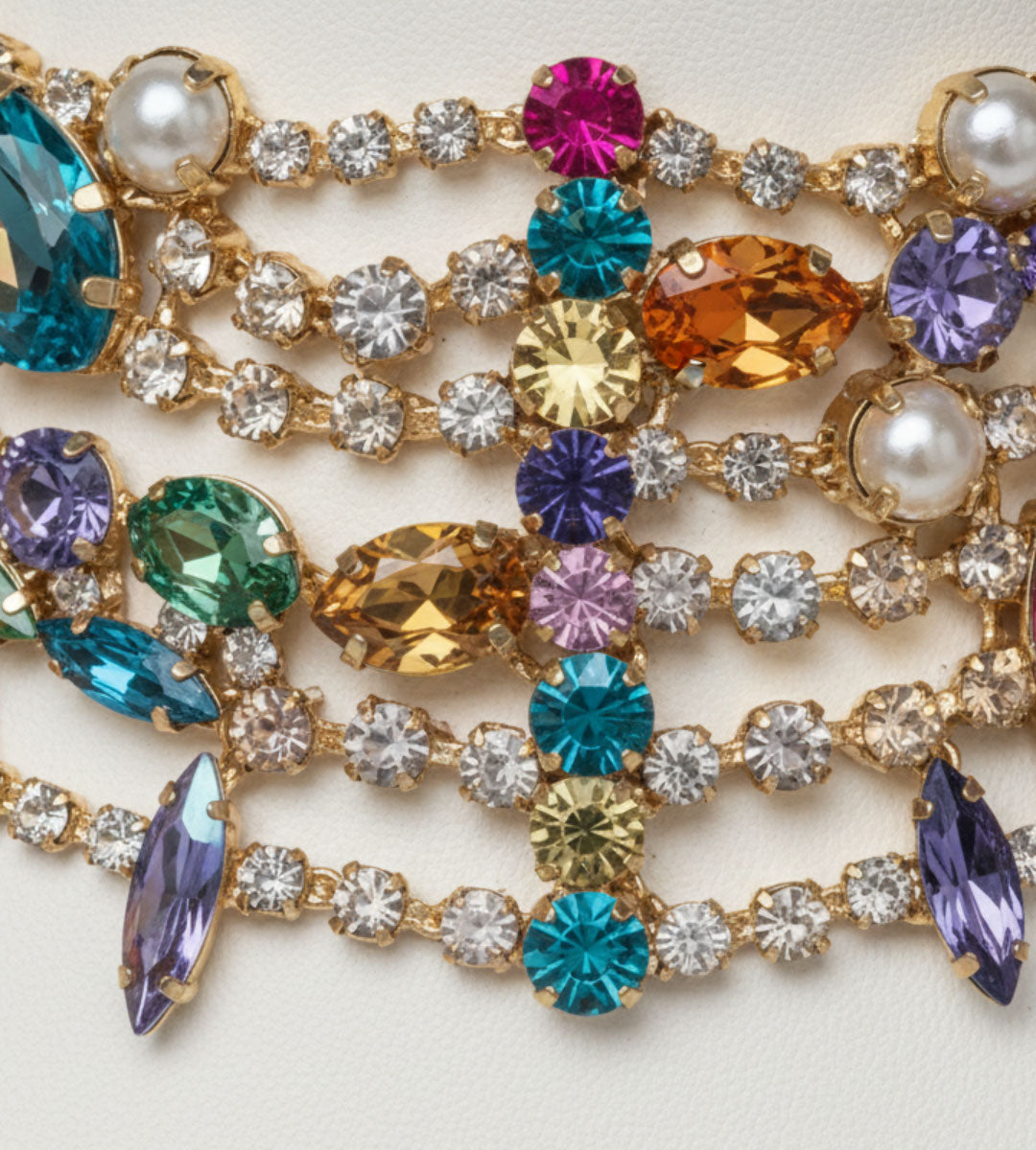 Emerastone – Multicolor Emerald Fancy Choker