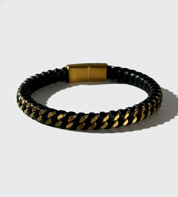 Eclipse – Gold Black Bracelet