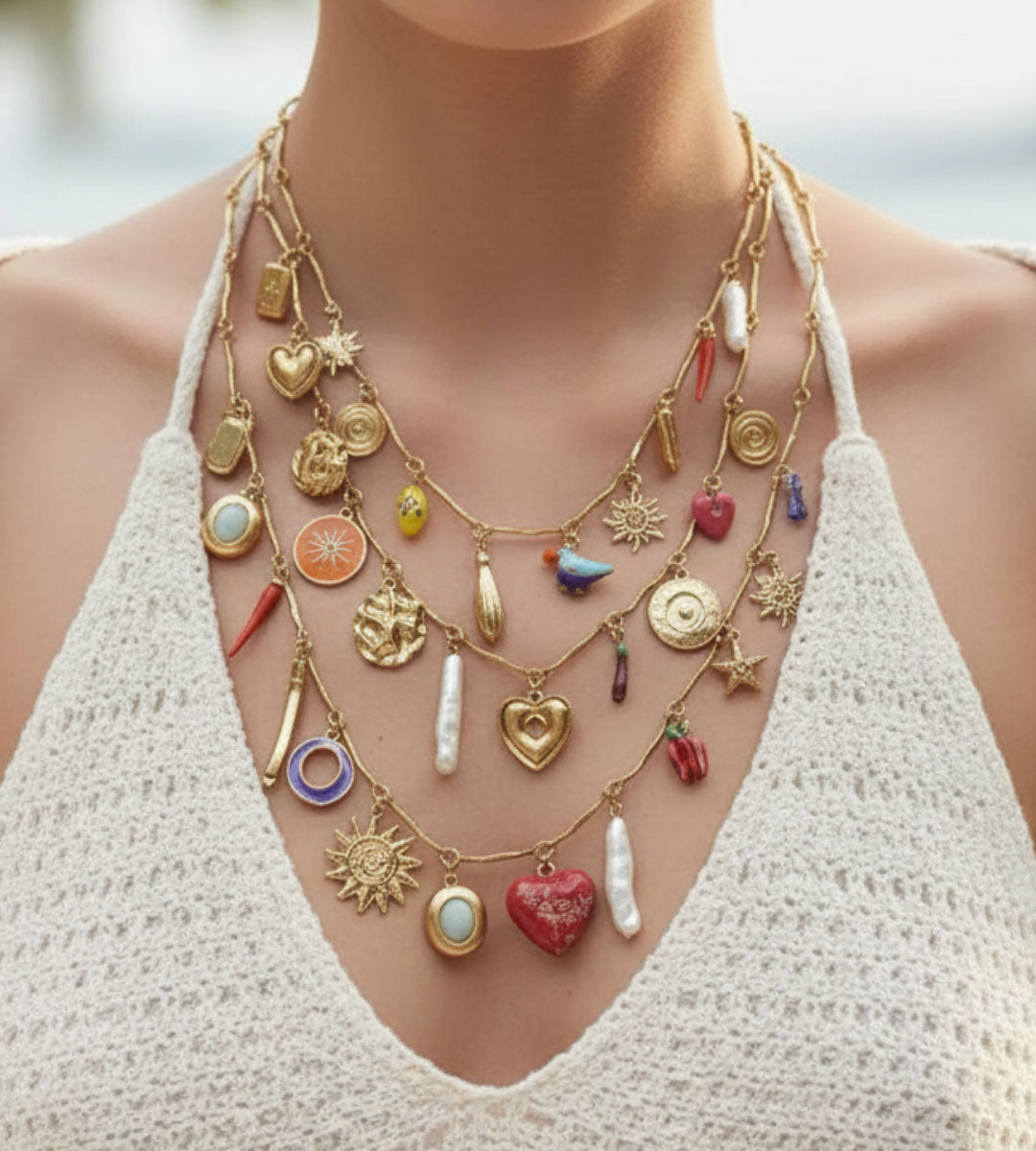 Maréa — The Three-String Neckpiece