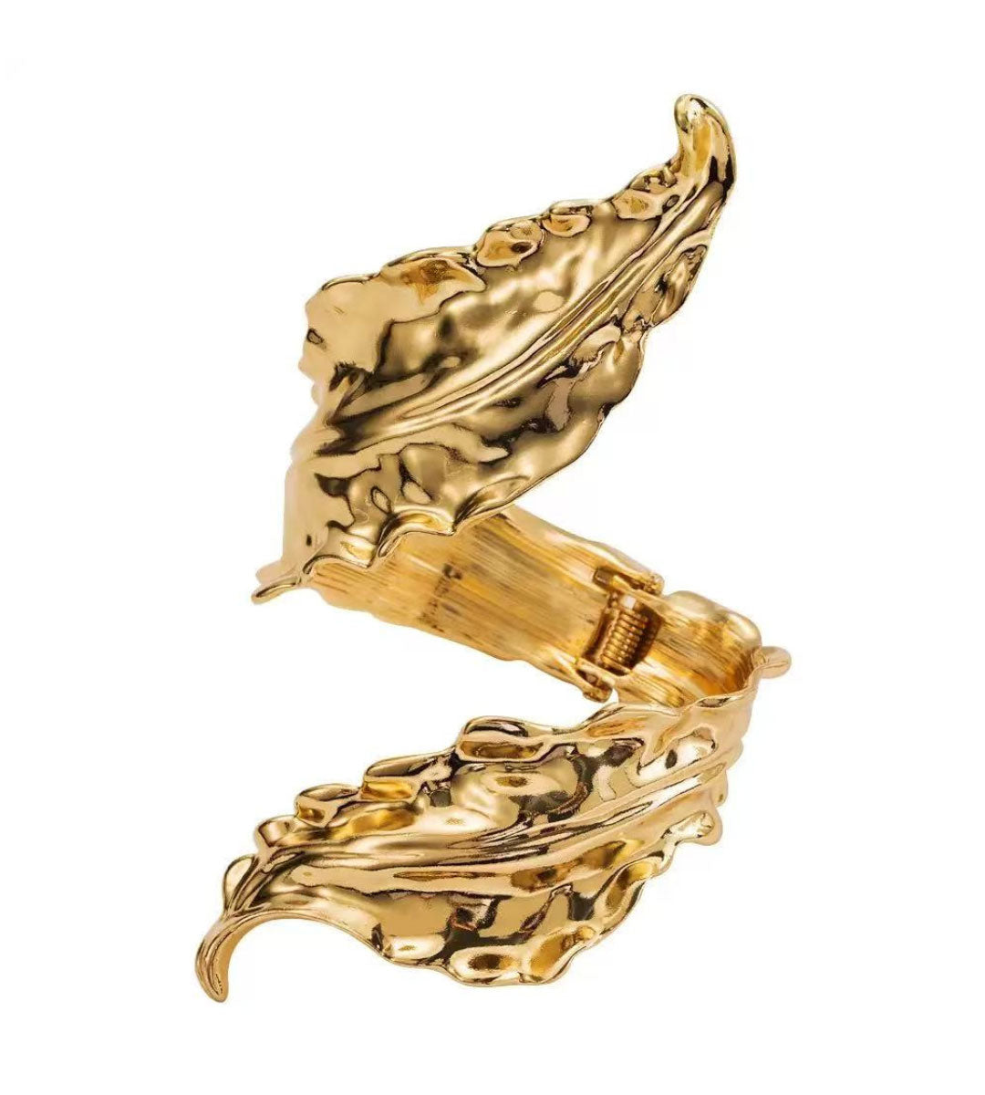 The Last Leaf – Gold Statement Cuff