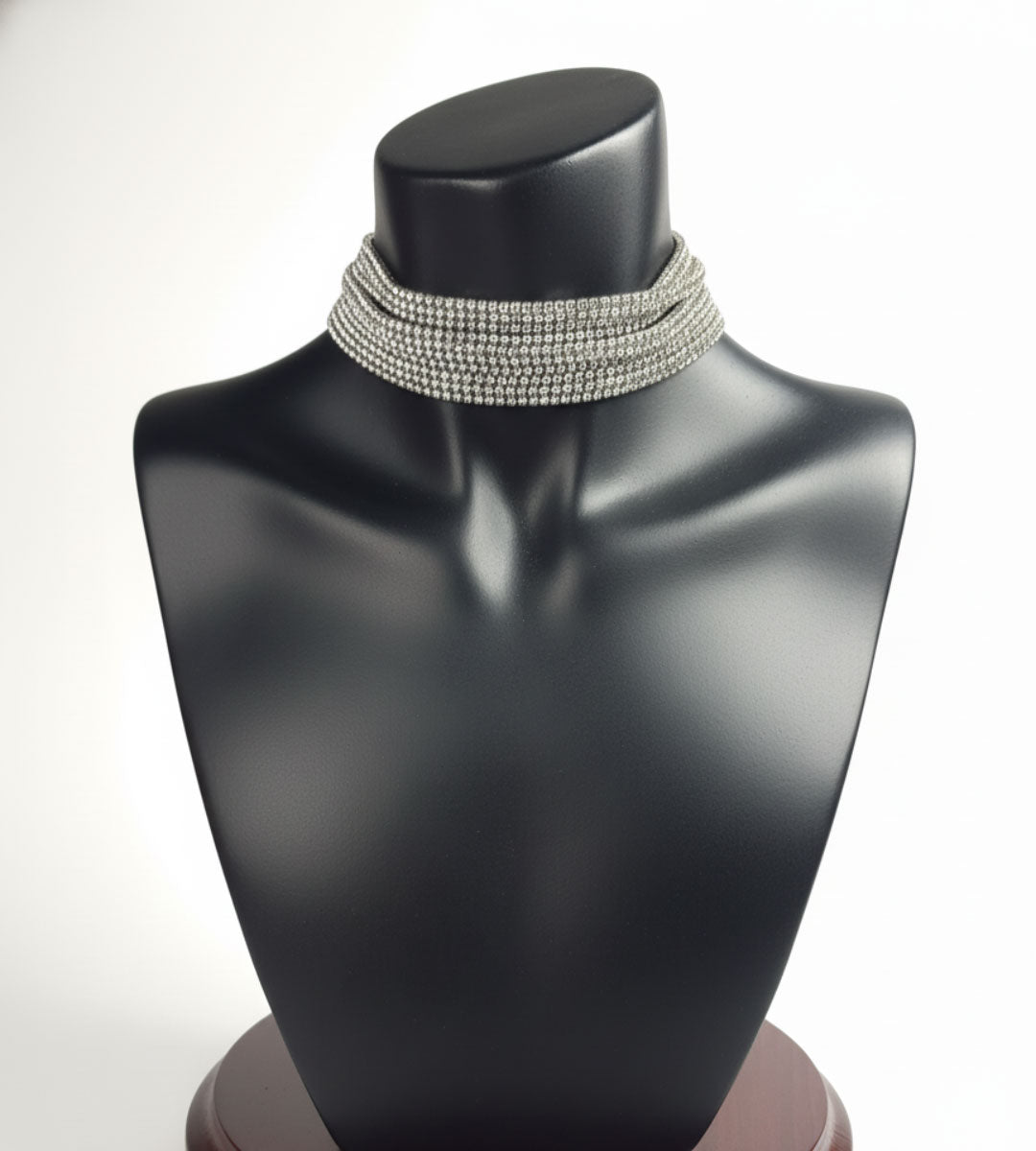 Shineluxe – Rhinestone Choker Necklace