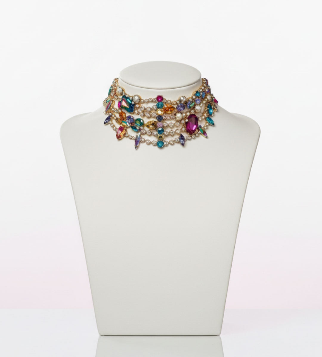 Emerastone – Multicolor Emerald Fancy Choker