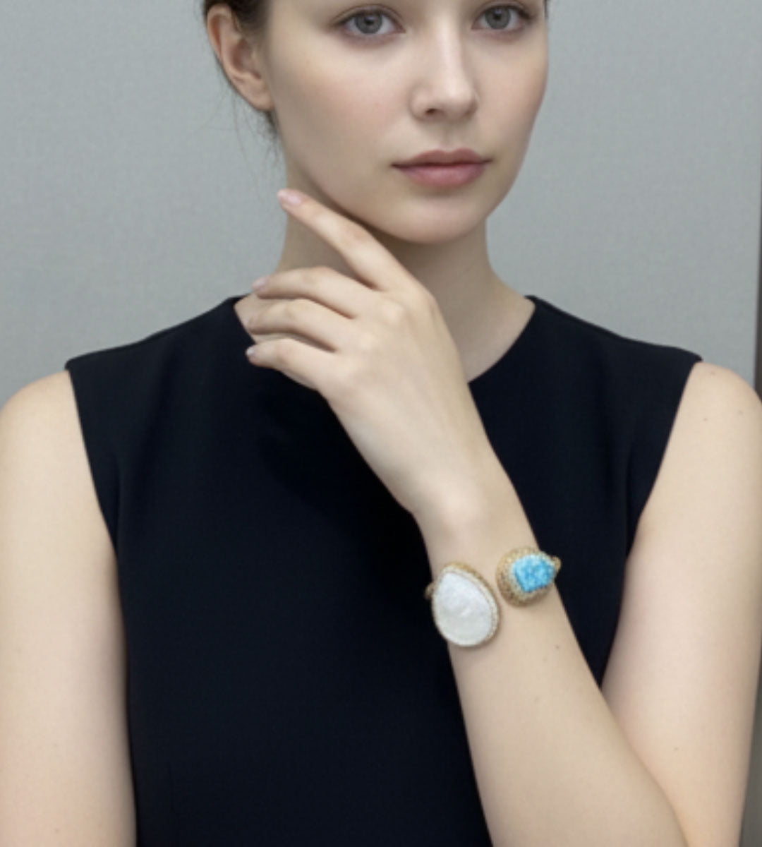 Seastone – Pearl & Turquoise Duo Set