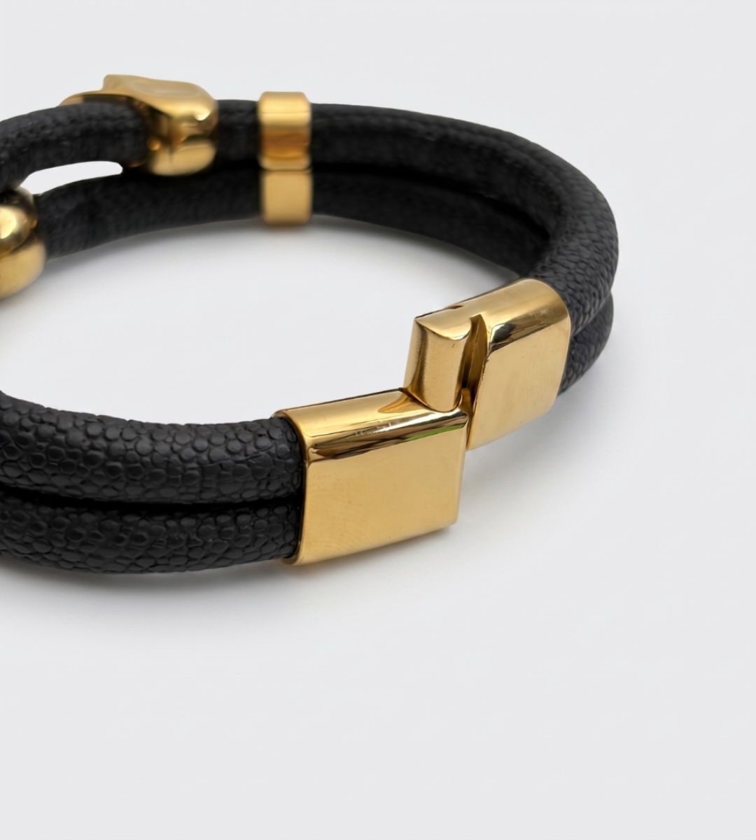 Obsidian – Skull Bracelet