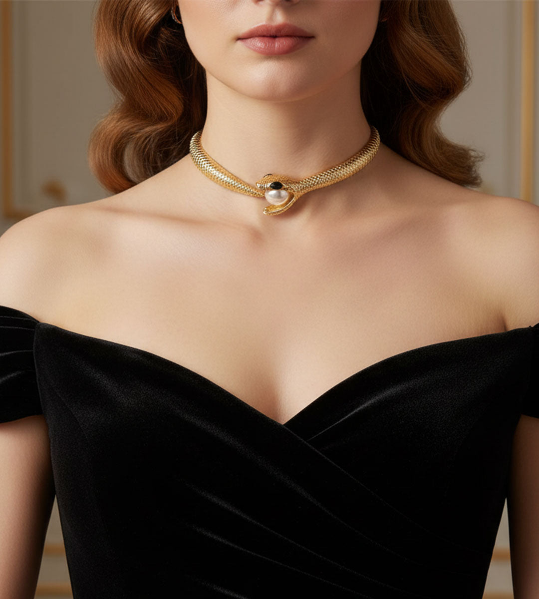 Nagina -The Serpent Gold Choker