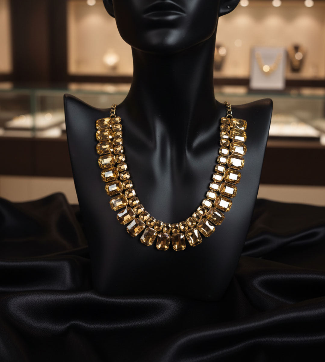 Exotica – Rhinestone Vintage Necklace