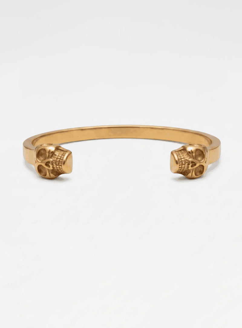 Aurum Mortis – 18k Gold Plated Skull Cuff