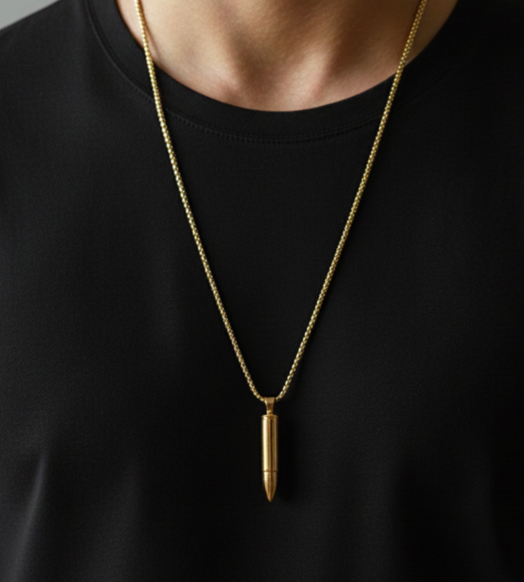 Golden Bullet Pendant