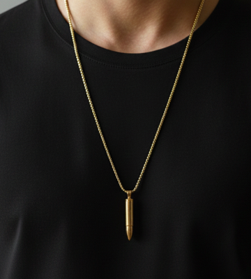 Golden Bullet Pendant