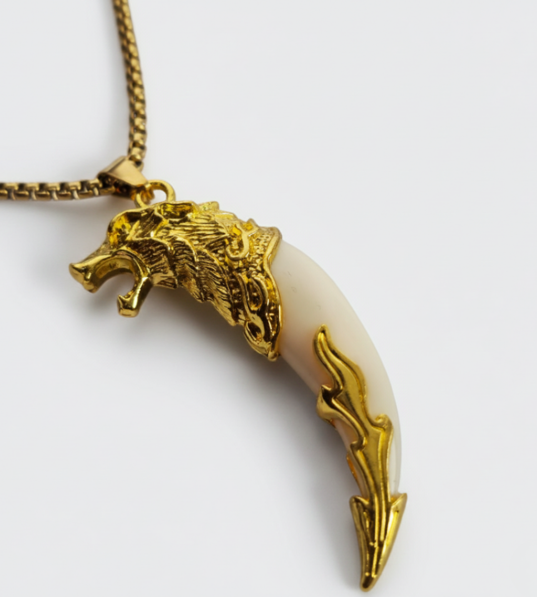 Golden Tusk Pendant