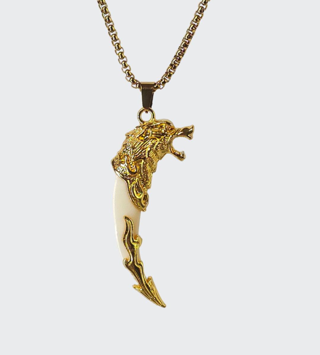 Golden Tusk Pendant
