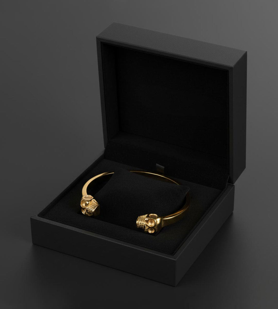 Aurum Mortis – 18k Gold Plated Skull Cuff