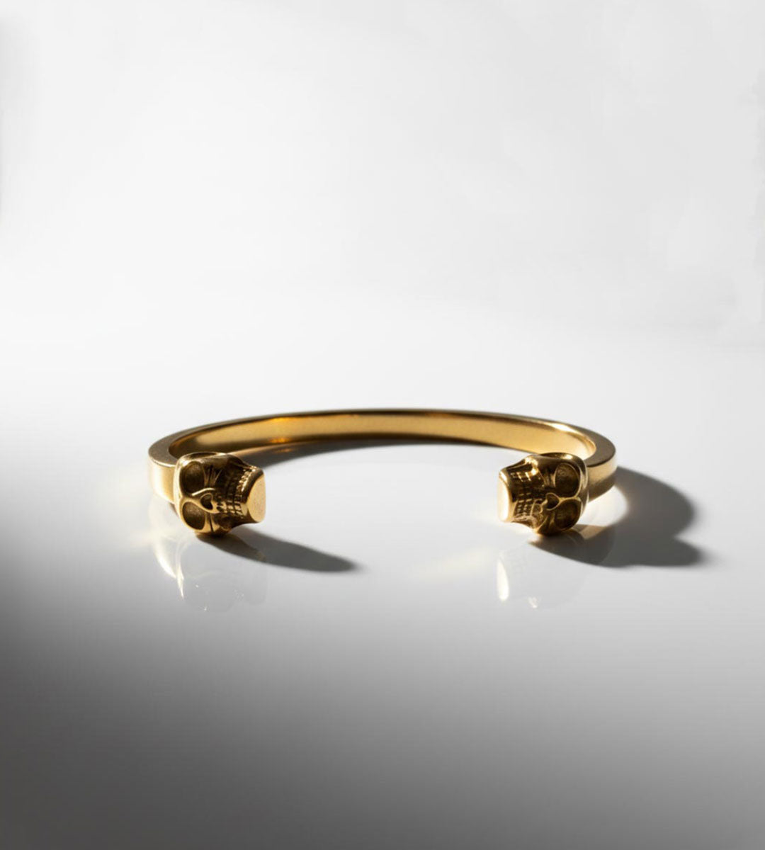 Aurum Mortis – 18k Gold Plated Skull Cuff