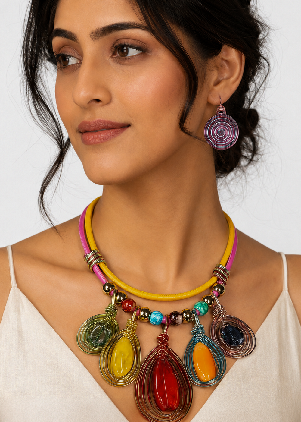 RIO SOUL – A VIBRANT BOHO NECKLACE & Earrings SET