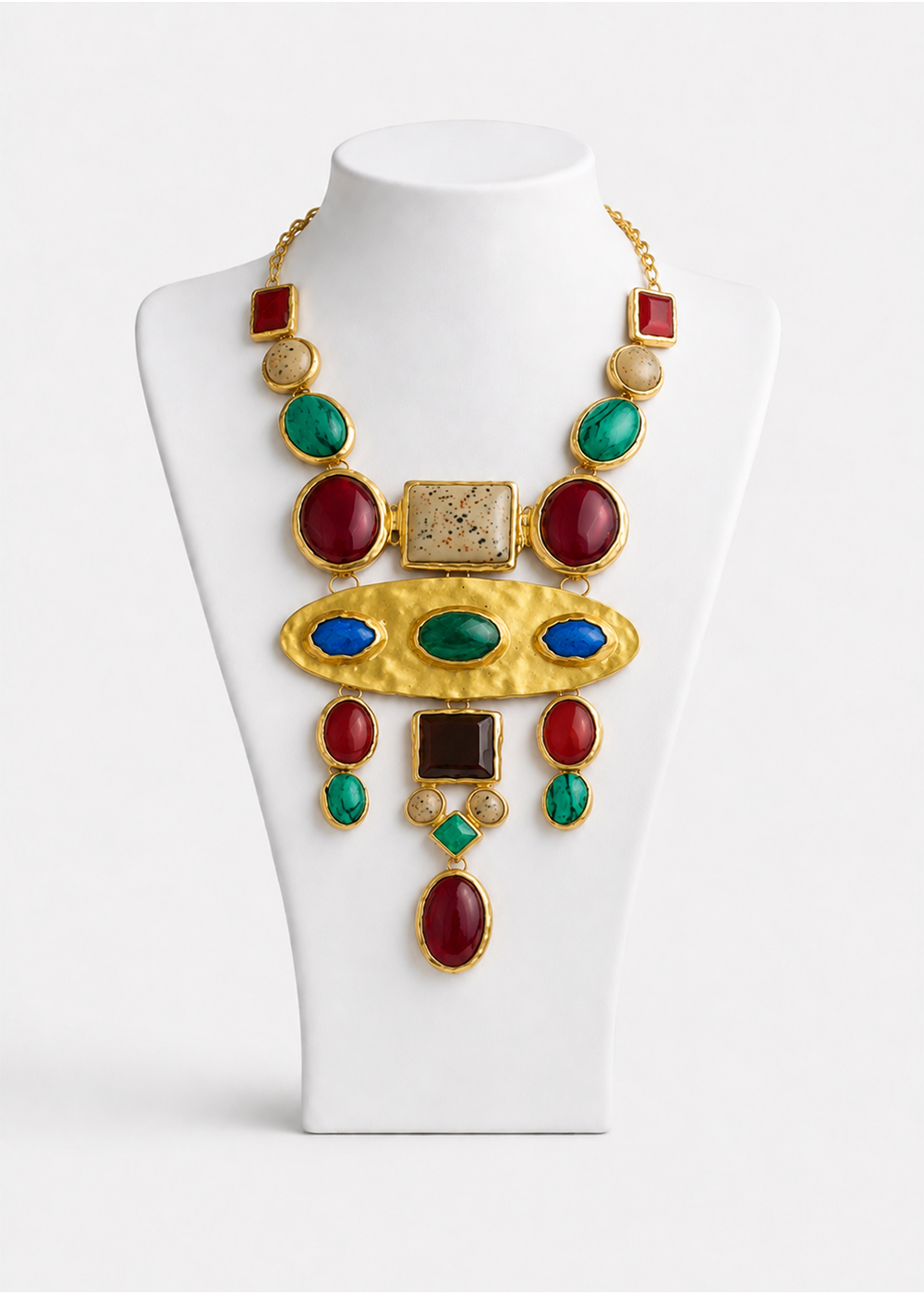 ROYAL TALISMAN- A JEWEL-TONED STATEMENT NECKLACE