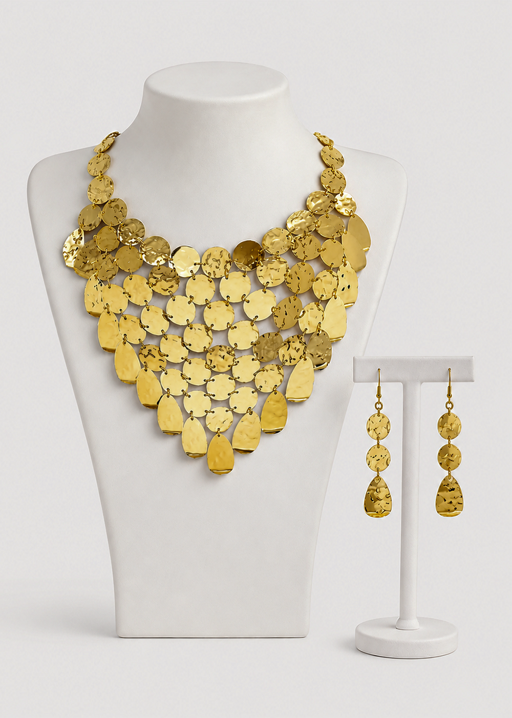 Orabella – Luxe Gold Bib Necklace Set