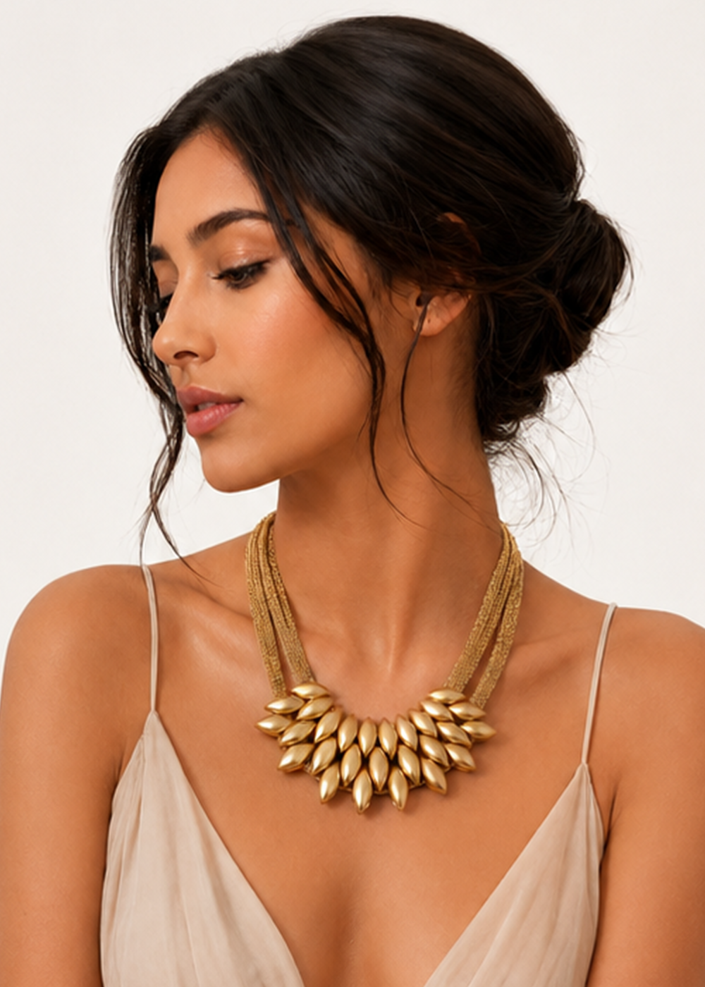 Laurel – Gold Leaf Necklace