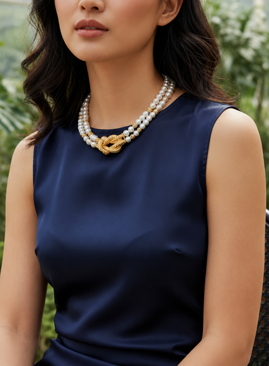 Knotted – Classic Pearl Necklace