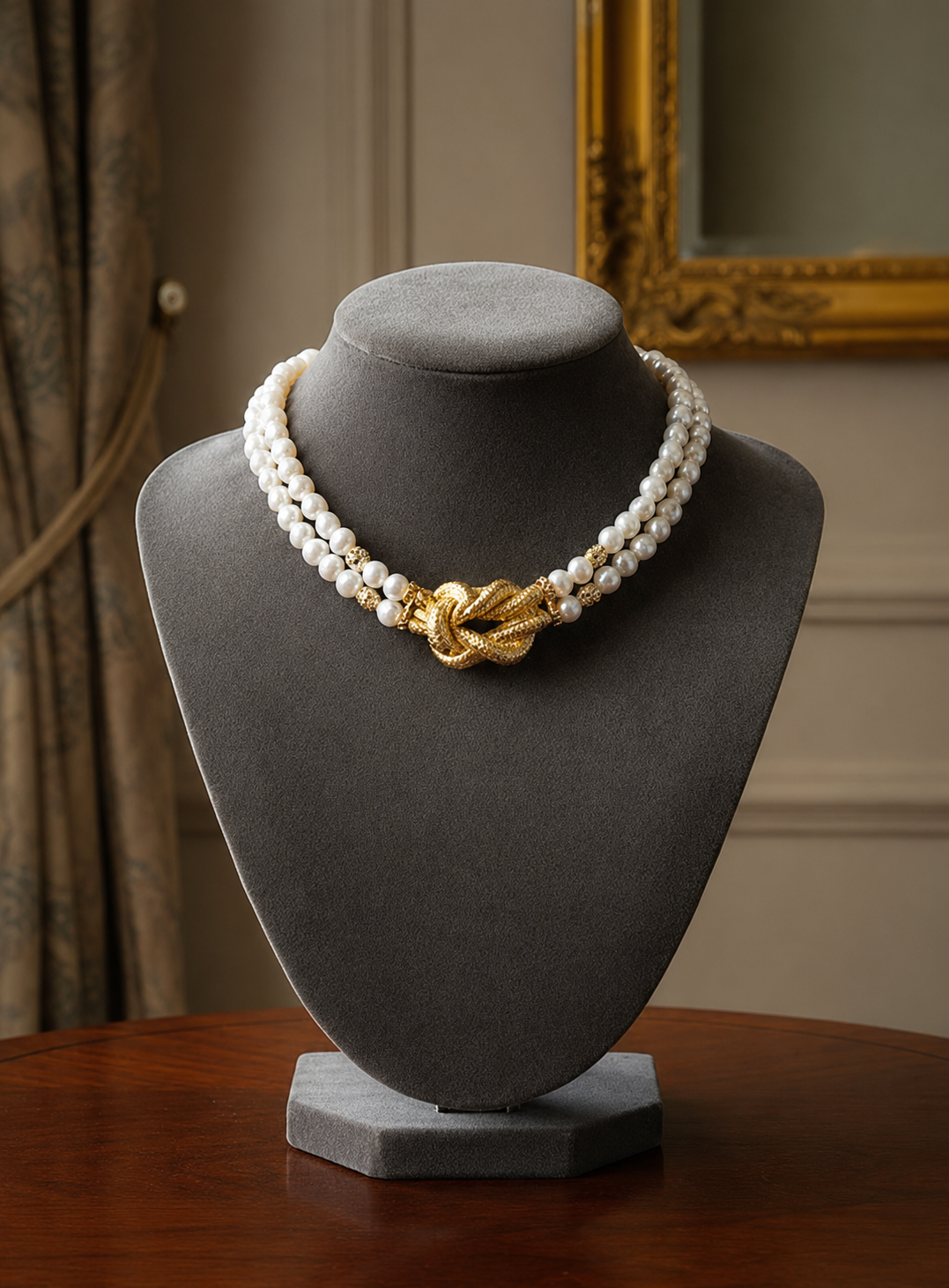 Knotted – Classic Pearl Necklace