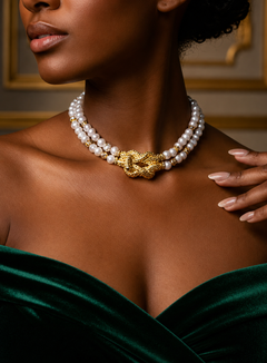 Knotted – Classic Pearl Necklace