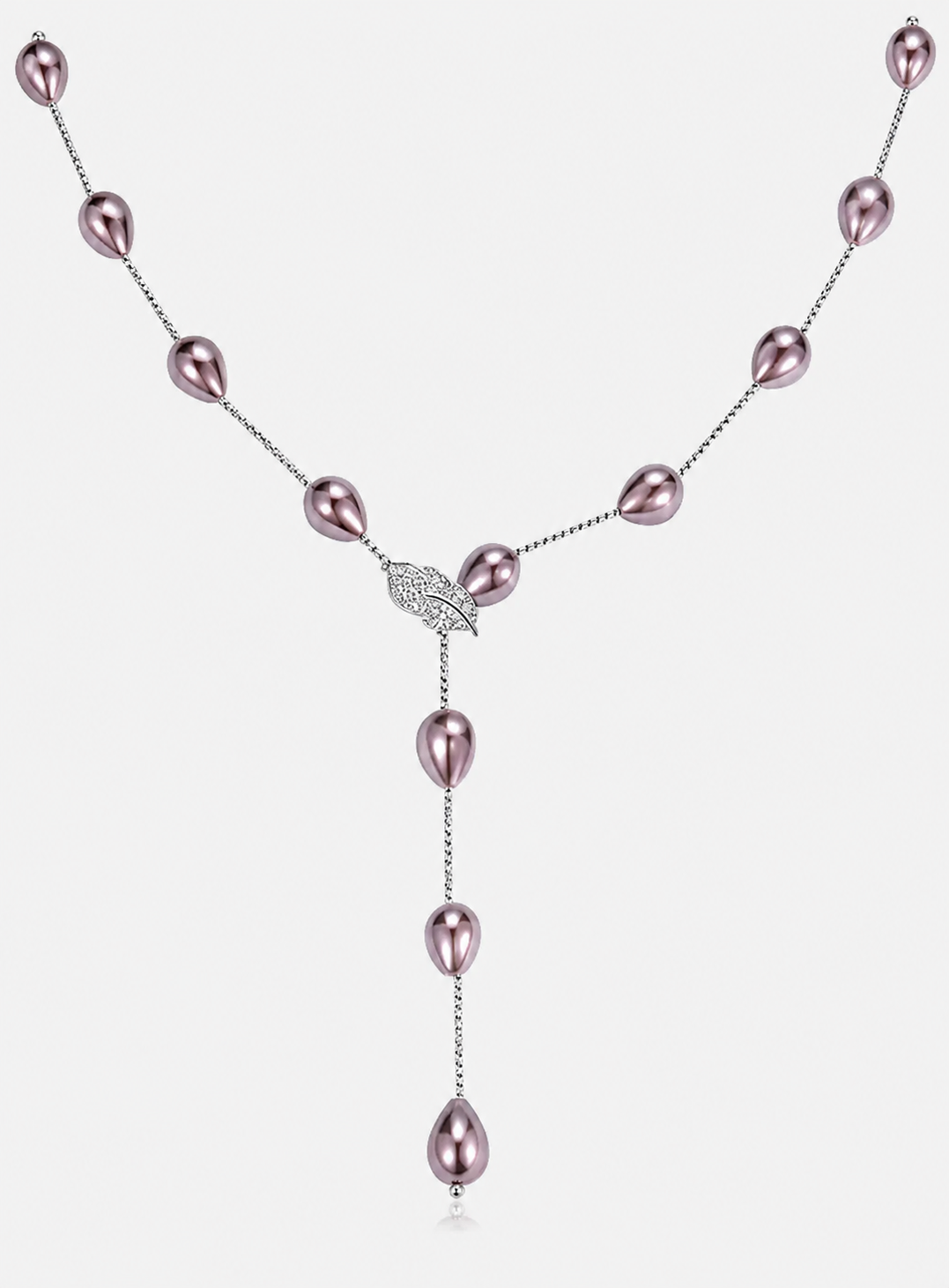 DAHLIA – Rhodium Plated Necklace With Australian Crystals