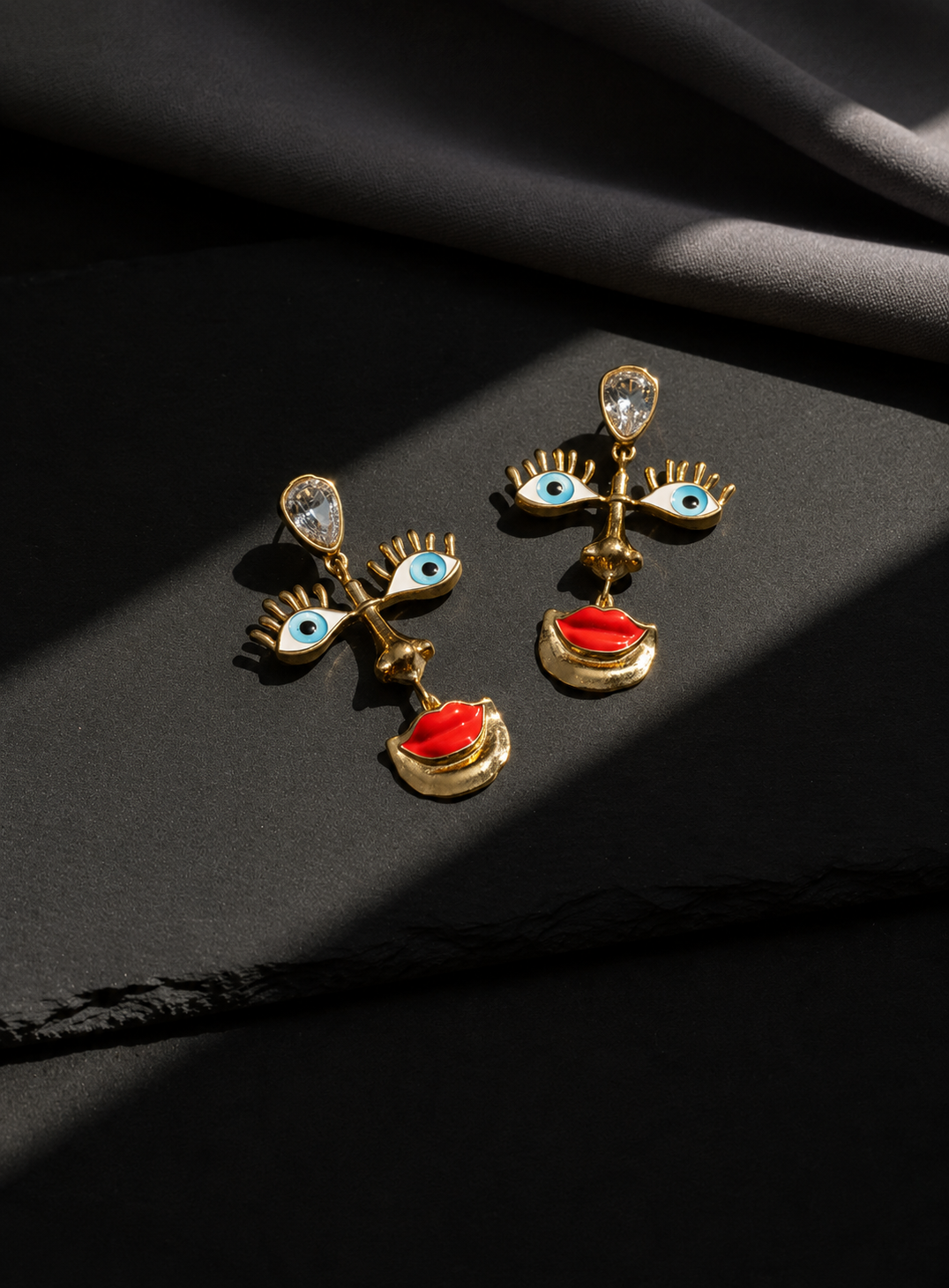 Muse – Abstract Face Statement Earrings