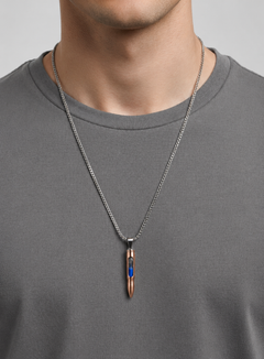 Golden Hourglass Bullet Pendant