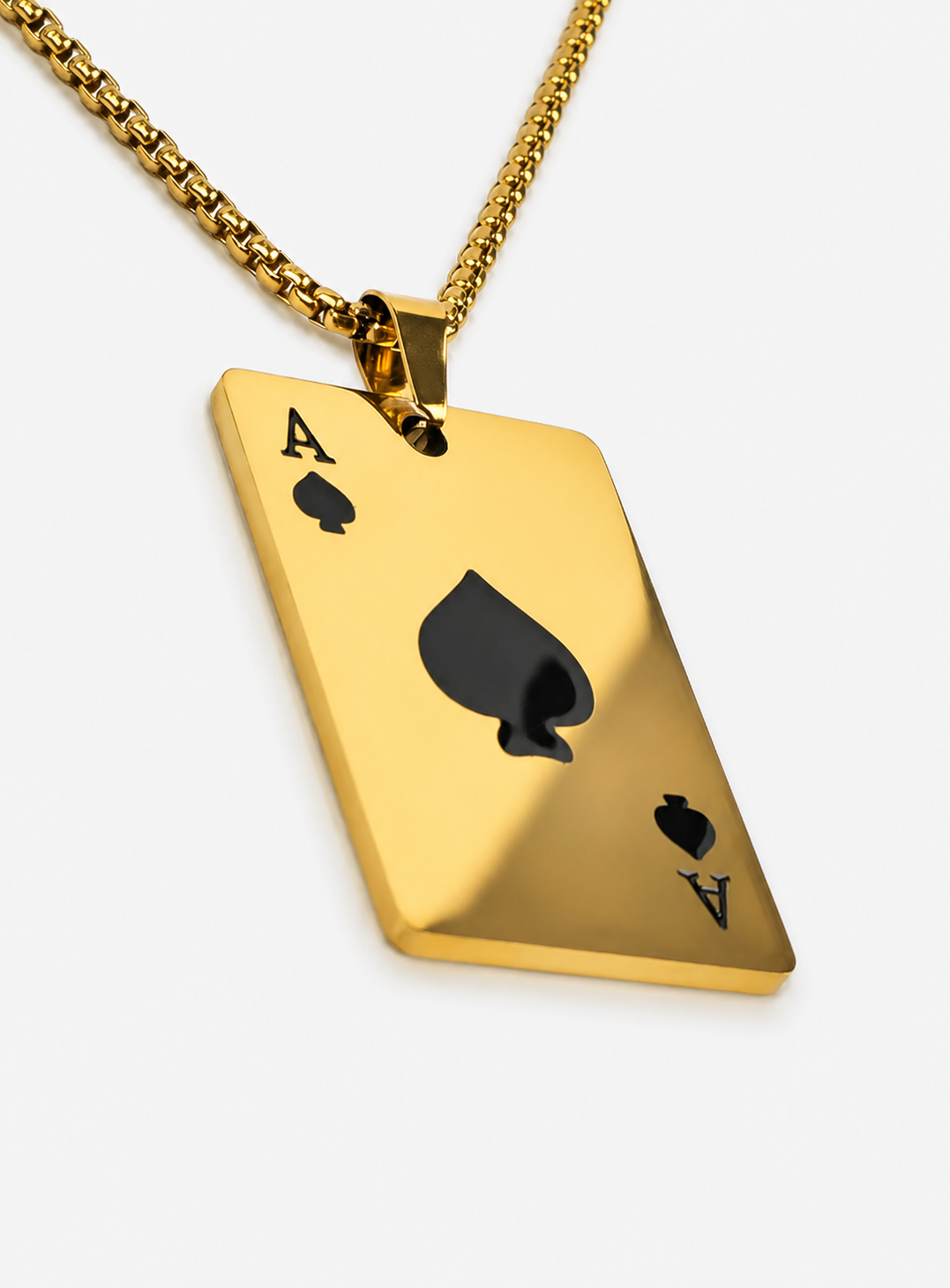 Ace of Spades – Stainless Steel Pendant