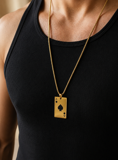 Ace of Spades – Stainless Steel Pendant