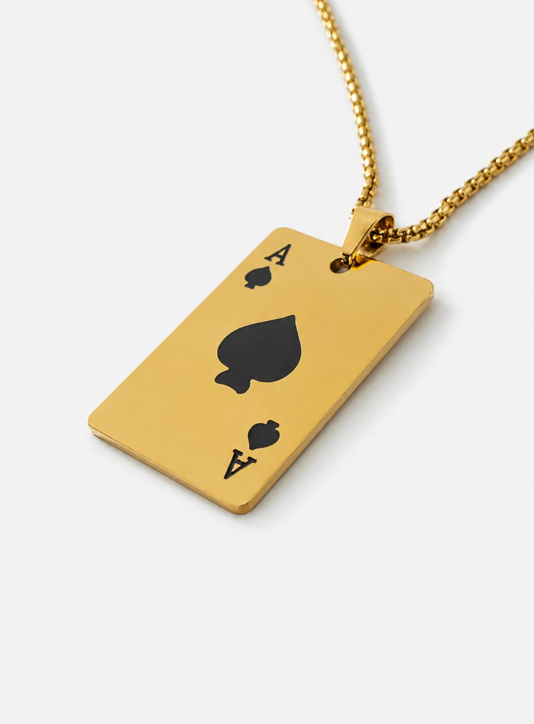 Ace of Spades – Stainless Steel Pendant