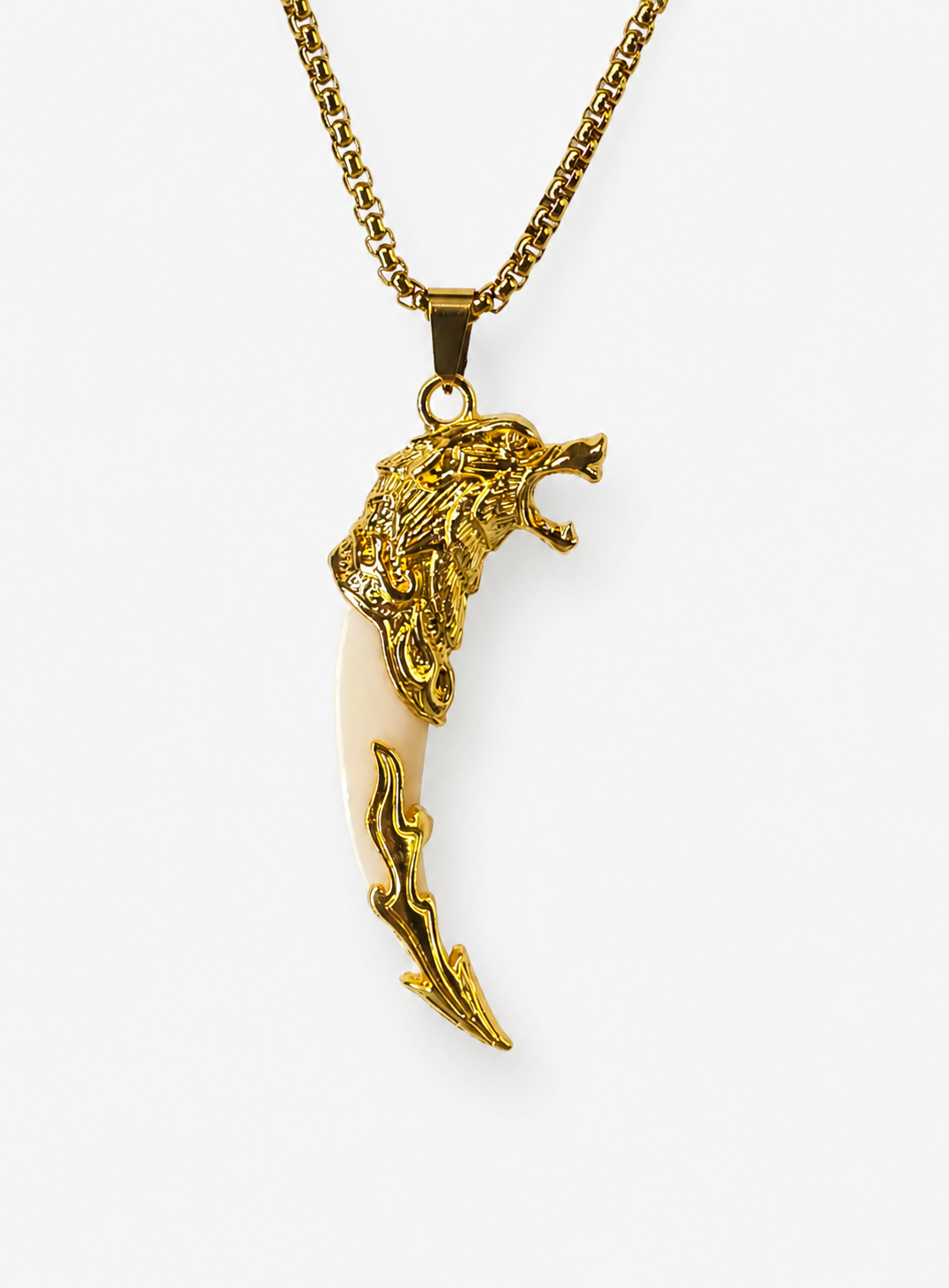 Golden Tusk Pendant