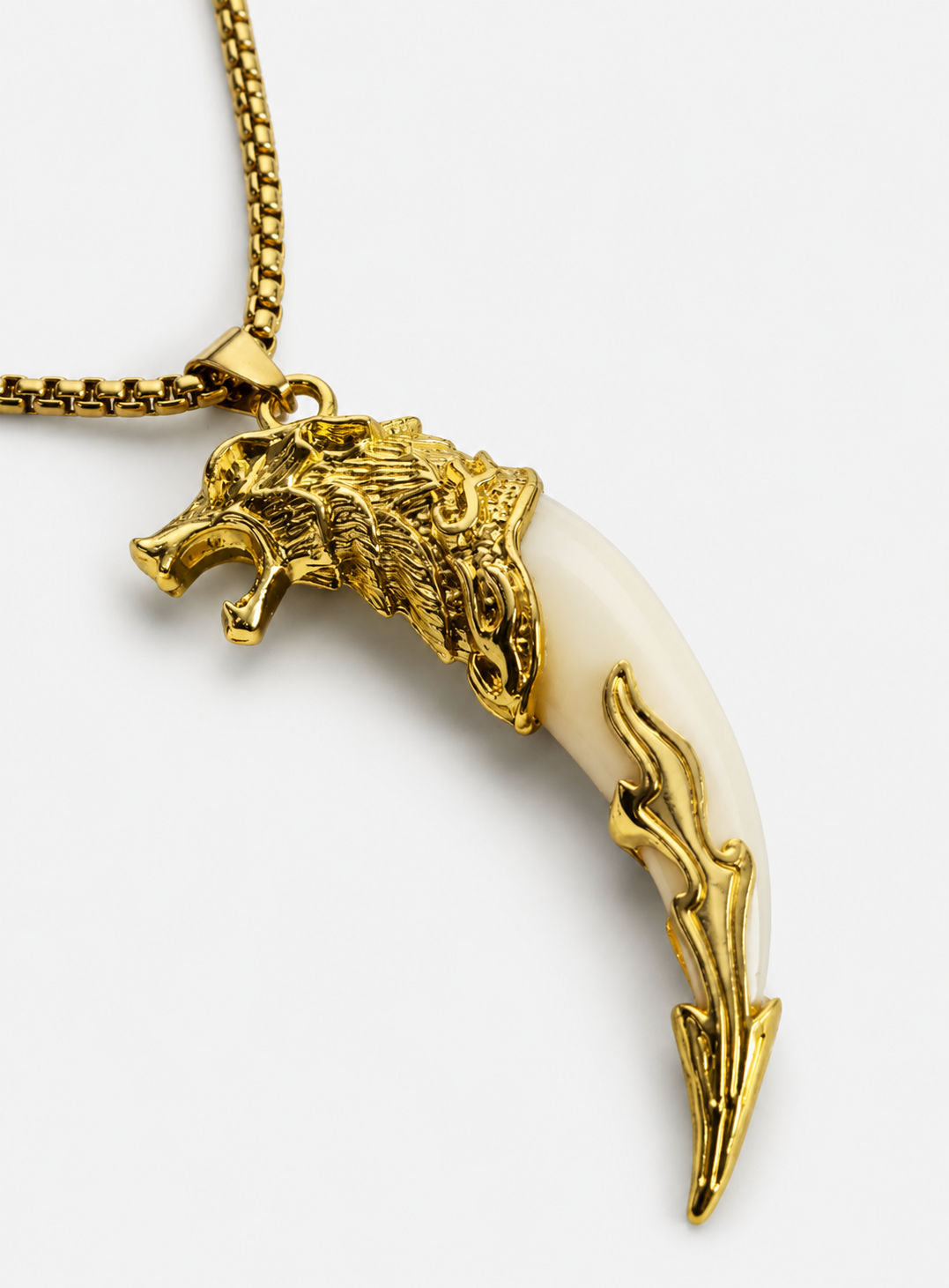 Golden Tusk Pendant
