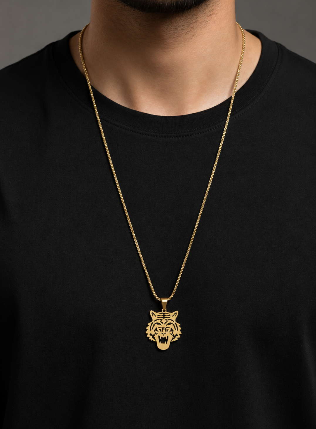 The Royal Tiger – Stainless Steel Pendant