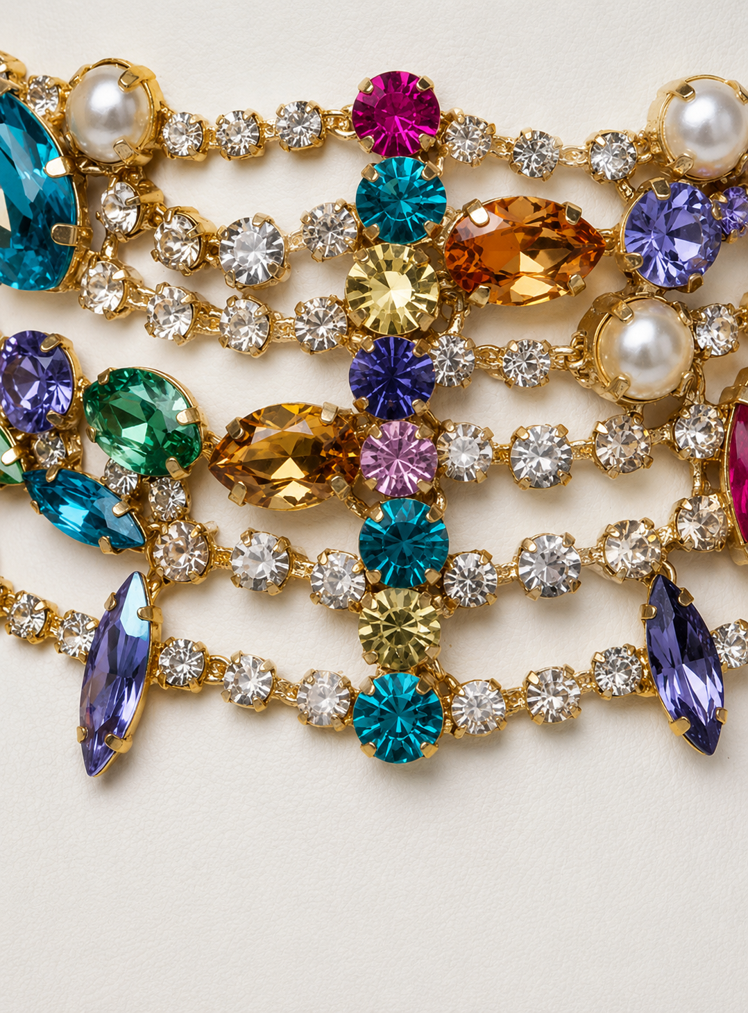 Emerastone – Multicolor Emerald Choker
