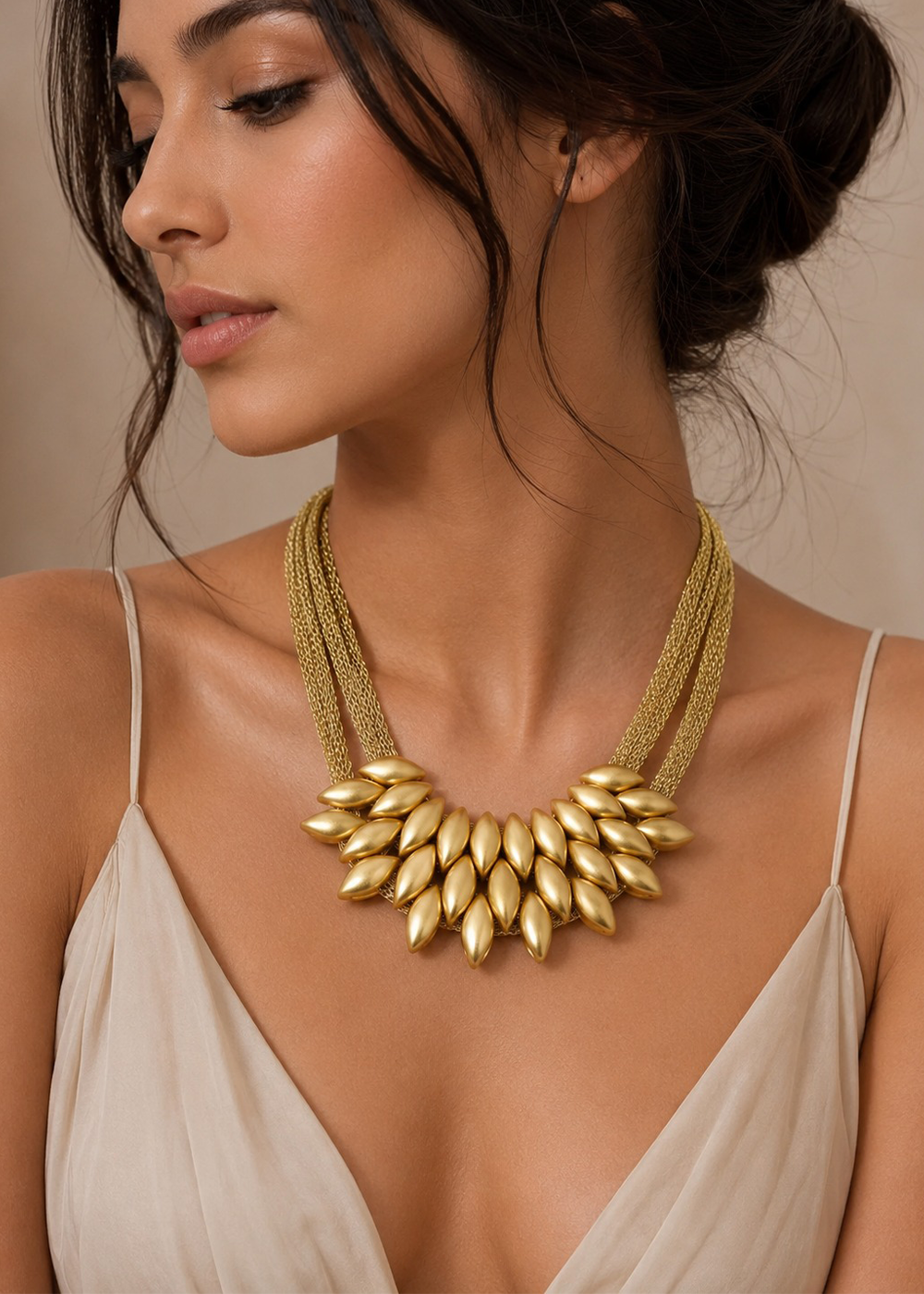 Laurel – Gold Leaf Necklace