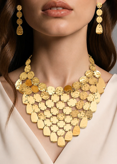 Orabella – Luxe Gold Bib Necklace Set