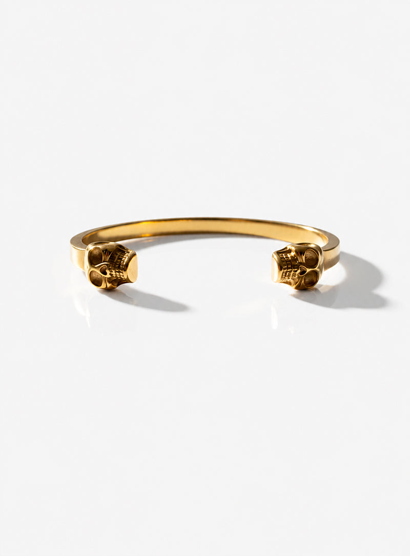 Aurum Mortis – 18k Gold Plated Skull Cuff