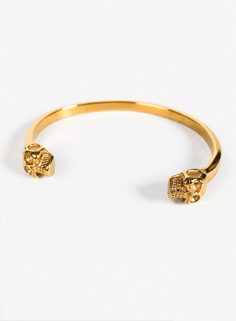Aurum Mortis – 18k Gold Plated Skull Cuff