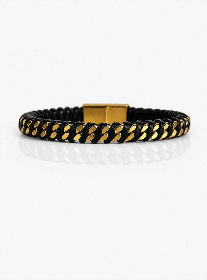 Eclipse – Gold Black Bracelet